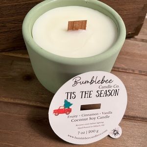 Handmade concrete candle